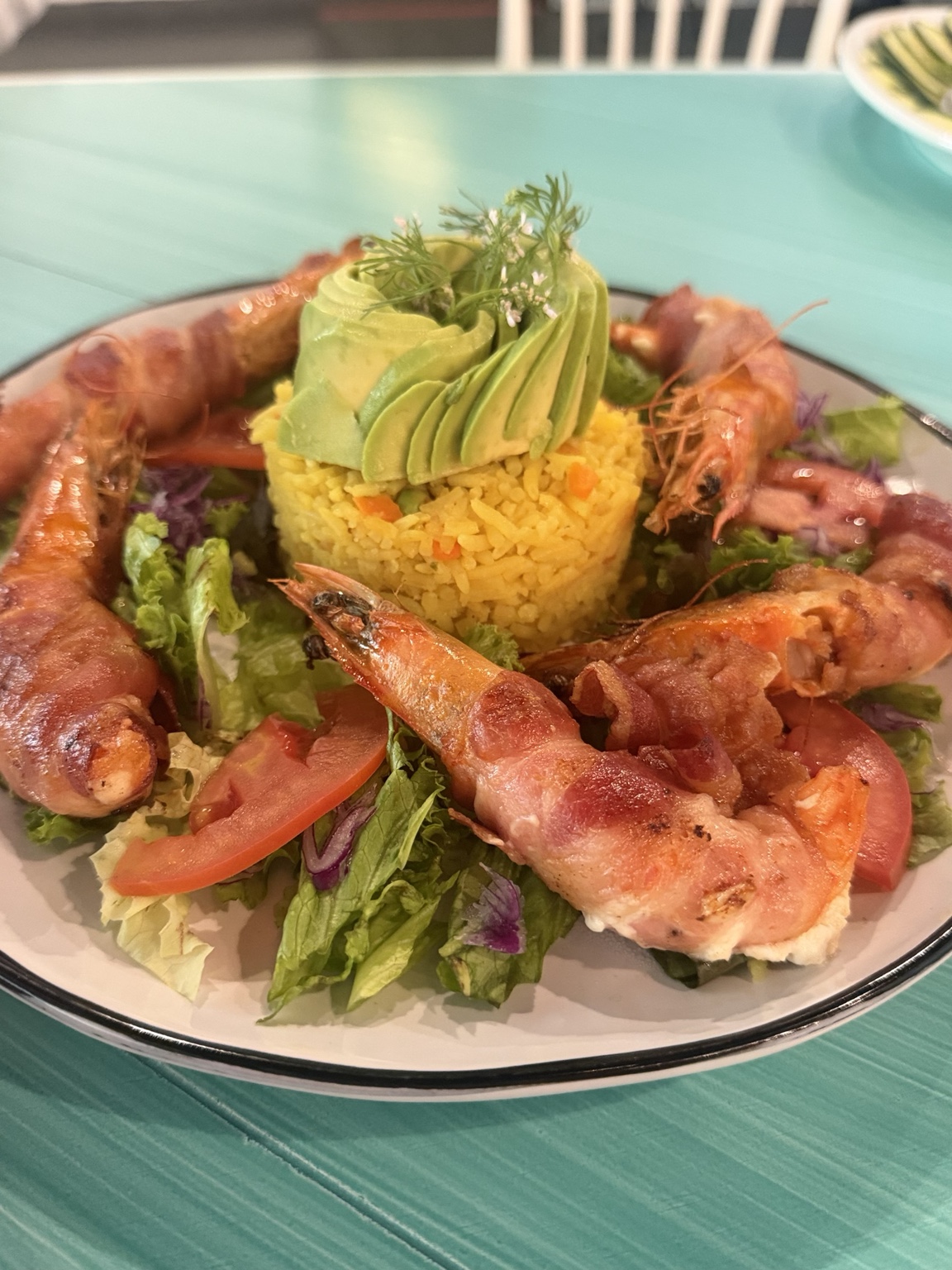 Camarones al tocino de Barra de Zona